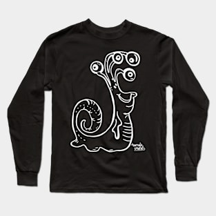 slimy snail with 4 eyes Long Sleeve T-Shirt